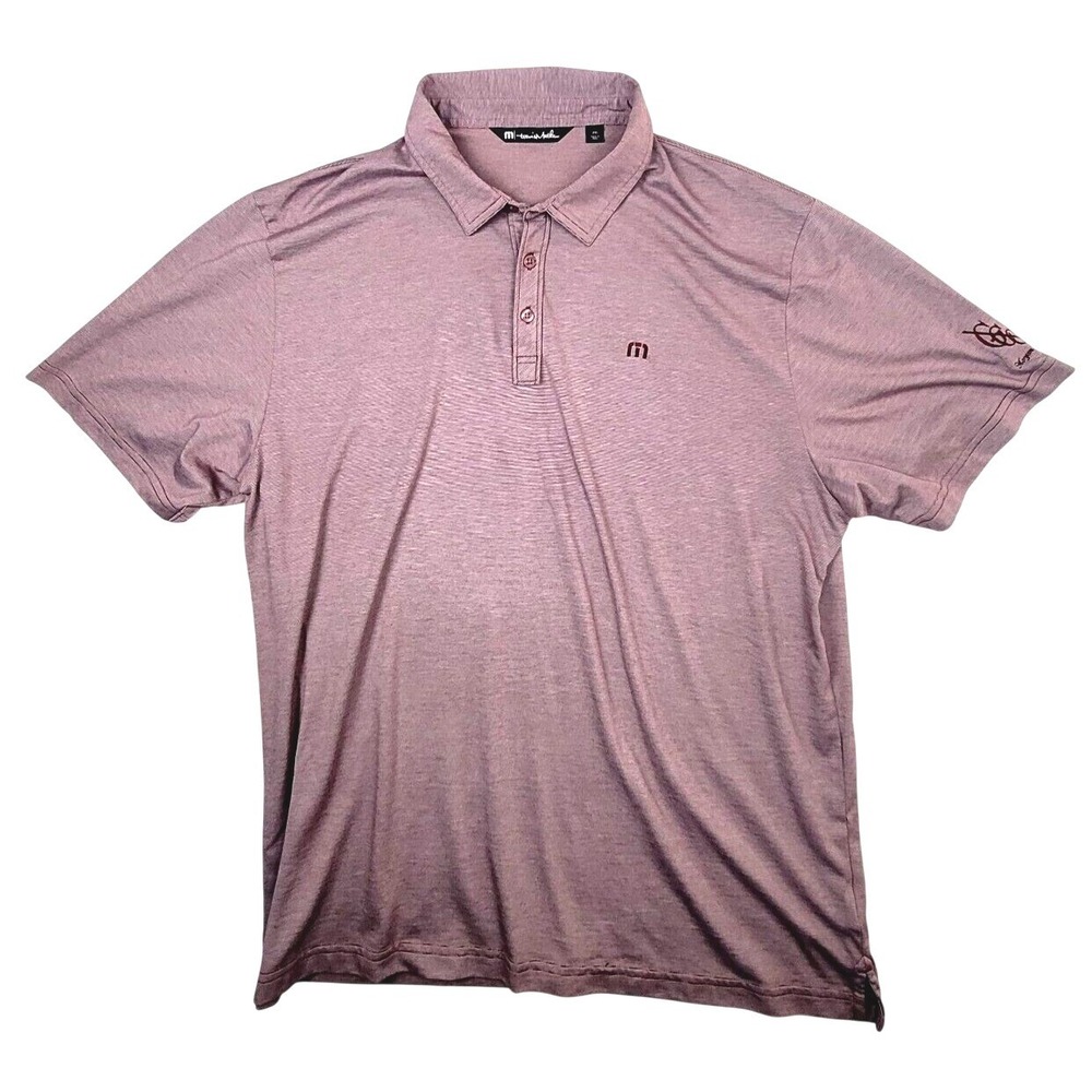 Travis‎ Mathew Polo Golf Shirt Mens XXL Plum Purple Morgan Cup Logo